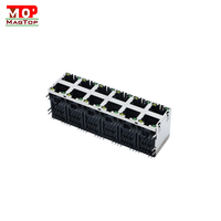 Conector Keystone RJ45 de 90 Grados, Cat5e Cat6 8P8C, Módulo Hembra Blindado para Panel de Conexiones