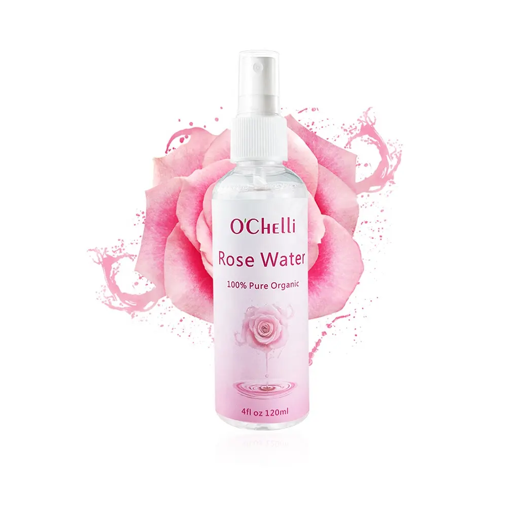 Private label Wholesale natural organic skin care products rose water
