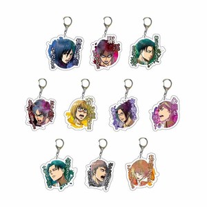 5000 Estilos, Llaveros <span class=keywords><strong>de</strong></span> Anime <span class=keywords><strong>de</strong></span> 5cm, Serie <span class=keywords><strong>Ataque</strong></span> a <span class=keywords><strong>los</strong></span> <span class=keywords><strong>Titanes</strong></span>, Llavero <span class=keywords><strong>de</strong></span> Acrílico Plástico <span class=keywords><strong>de</strong></span> Doble Cara - Product Image 1