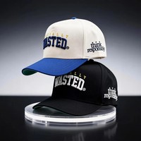 Gorra de béisbol de 5 paneles con diseño de espiga, a la moda, con cierre de hebilla de cobre dorado, estampado en relieve, visera curva, 100% lona de algodón, común