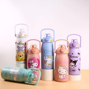 Nueva botella de agua aislada portátil de gran capacidad de acero inoxidable Sanrio de dibujos animados con pajita para el regreso a la escuela - Product Image 2