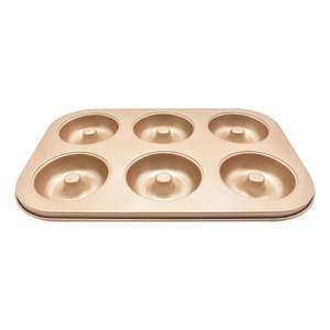 Molde para Donas de Acero al Carbono para Alimentos para Bebés/Pasteles/Gelatina, Molde Antiadherente para Hornear Muffins para la Cocina, para Hornear en la Hora del Té - Product Image 1