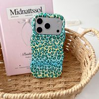 Étui 2 en 1 TPU+PC, couleur dégradée, étui de téléphone antichoc 2 en 1, motif léopard pour iPhone 14/15/16/17 Pro Max