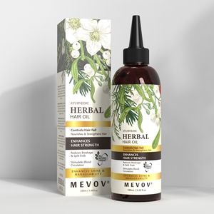 Olio Naturale Ayurvedico per <span class=keywords><strong>Capelli</strong></span>: Controlla la <span class=keywords><strong>Caduta</strong></span>, Nutre, Rafforza, Riduce la Rottura e le Doppie Punte, Migliora la Lucentezza - Product Image 1