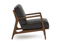 Fauteuil à cadre en bois de Style nordique coussin de Patio chaise d'appoint chaise longue pour salon chambre bureau à domicile