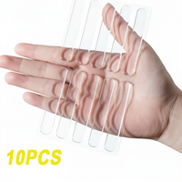Protector de Puerta de Armario en Tira Larga, Adhesivo Transparente de Silicona, Amortiguador de Sonido, Anticolisión para Muebles, Cajones, Mesas de Vidrio