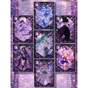 MS Wholesale Boîte mystère de cartes à déchirer grand format Sailor <span class=keywords><strong>Moon</strong></span> : Déesse sexy et mignonne en mode fan art, jeu de société et booster pack - Product Image 2