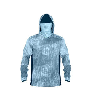 Vêtements de pêche de haute qualité chemises à manches longues trous de pouce à capuche personnalisé à séchage rapide sublimé Protection UV vêtements de pêche - Product Image 4
