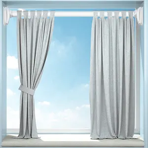 Fitting Room Stainless Steel Traverse Curtain Rod Black Adjustable Curtain Rods For Windows