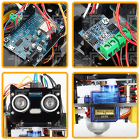 Kit de Coche Inteligente WiFi Tscinbuny 2WD ESP8266, Robot de Codificación para Estudiantes, Robot Educativo STEM con Evitación de Obstáculos para Arduino