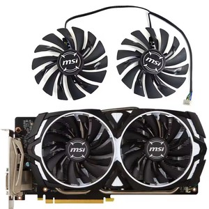 Nuevo 1 juego 95MM PLD10010S12HH GTX 1060 ARMOR GPU ventilador para <span class=keywords><strong>MSI</strong></span> <span class=keywords><strong>GeForce</strong></span> GTX 1080TI <span class=keywords><strong>1080</strong></span> 1070TI 1070 1060 ARMOR tarjeta de vídeo ventilador de refrigeración - Product Image 1