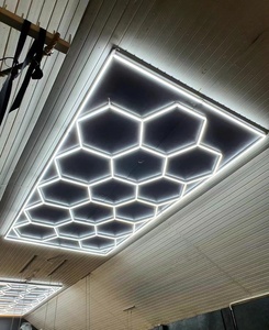 Bbier Tiết Kiệm Năng Lượng DIY <span class=keywords><strong>LED</strong></span> Hình Lục Giác Tổ Ong Xe Hội Thảo Nhà Để Xe Ánh Sáng Trần Bảng Điều Chỉnh - Product Image 2