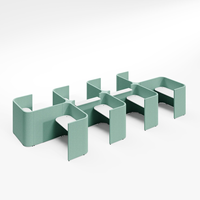 Poste de travail modulaire personnalisé, cloison de bureau ouvert, solution de mobilier de bureau modulaire OEM ODM