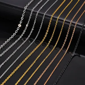 Wholesale 2mm Width Stainless Steel Small Necklace Gold Neck Chains Link Chain