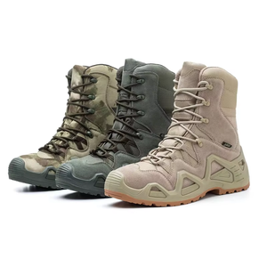 TSB07 Fashion outdoor sports camping Heavy duty men cow leather suede tactical boots long middle short customized Training shoes - Product Image 2