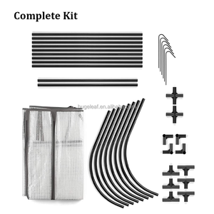Mini Planting Shed <b>Small</b> Grow Tunnel Cloche Cold Polytunnel Garden Greenhouse Easily Assembled Modern Metal Collapsible Portable - Product Image 6