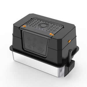 Lettiera per Gatti Chiusa XXXL Extra Large in Acciaio Inossidabile con Coperchio Facile da Pulire Vaschetta Pieghevole in Metallo - Product Image 4