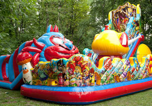 Tobogán Inflable con Temática de Jirafa, Castillo Inflable de Safari con Jirafa - Product Image 5