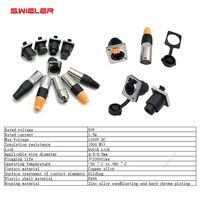Kit de Conector Ethernet RJ45 Macho/Hembra con Carcasa Metálica, Compatible con Cable de Red Cat5 y Cat6, 250V 10A