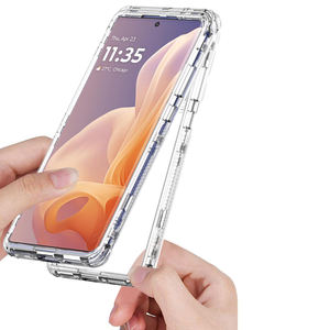 Coque de téléphone transparente transparente <span class=keywords><strong>3</strong></span> en 1 pour Motorola <span class=keywords><strong>Moto</strong></span> G85 G35 G13 G23 G53 G24 Power G34 G04 G24 G84 G54 G14 E13 E20 E30 E40 - Product Image 2