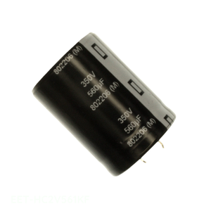 Condensateur à travers trou EET-HC2V561KF, en aluminium, 560 µF, 20 %, 350 V, SNAP TH, 560 µF - Distributeur agréé - Product Image 1