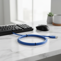 Cable de Extensión USB 3.0 de Cobre, Macho a Hembra, Alta Velocidad, 2m, para Conexión de Ratón, Teclado y Memoria USB