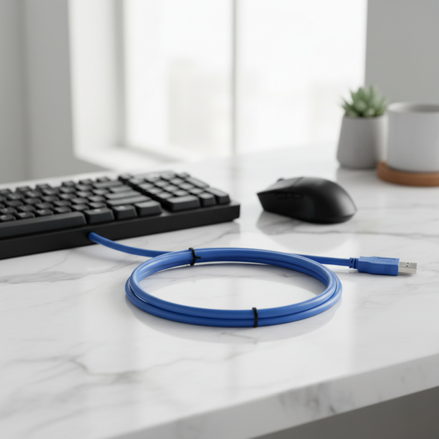 USB 3.0 Copper Extension Cable Male to Female High Speed Data Line 2m for Computer Mouse Keyboard and U Disk Connection