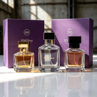 Vente en gros de flacons de parfum en verre vides de 50 ml, 70 ml, 100 ml, de forme spéciale, avec bouchon à baïonnette, impression sérigraphique, boîte cadeau personnalisée