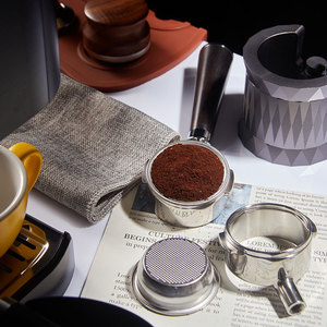 Portafiltro de 51mm con doble boquilla y mango de acero inoxidable, universal para máquina de café expreso - Product Image 3