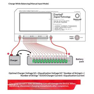 מאזן סוללות ליתיום מכשיר איזון תחזוקה בדיקת מתח מדידת מתח 2-24 מיתרים 14A אקולייזר Oddvida - Product Image 4