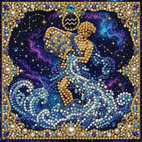 Kit de peinture au diamant DIY sur le thème des constellations, 12 motifs de constellations, décoration artistique créative pour la maison, cadeau unique pour la famille et les amis