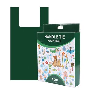 Sacs à crottes de chien biodégradables et compostables en plastique, avec cordon de serrage, écologiques, vente en gros, pour toilettage des animaux de compagnie - Product Image 6