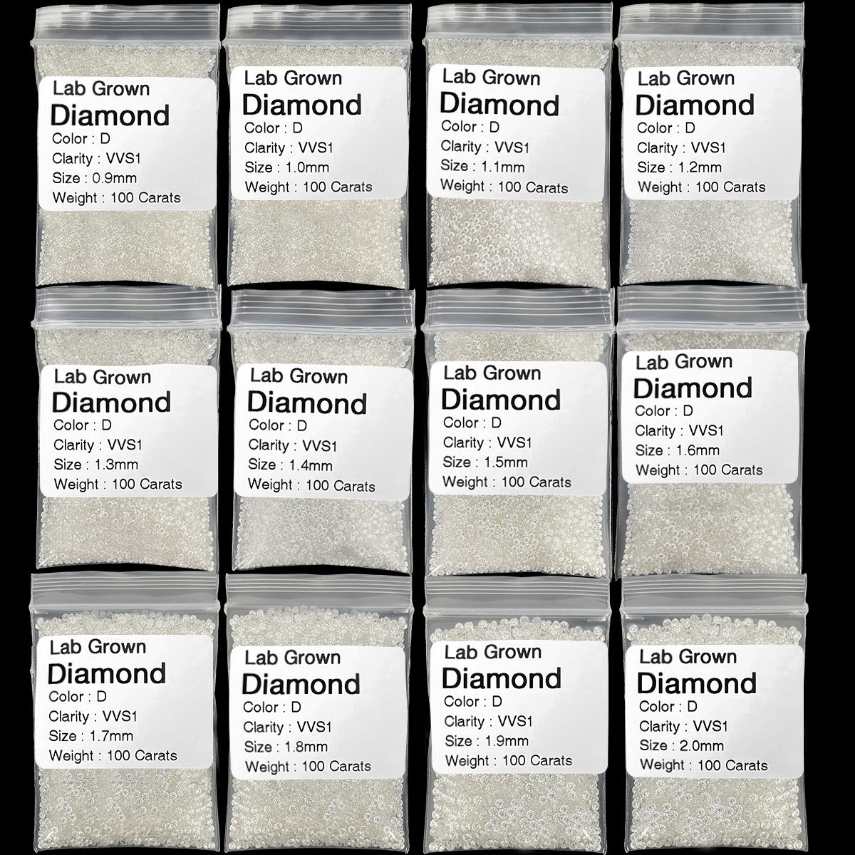 VVS Clarity D Color Loose Melee Diamonds for Jewelry Making