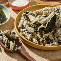Snacks de Tempura Sin Aditivos Aptos para Niños, Ricos en Fibra Dietética, Ricos en Vitaminas, Sabor a Algas Marinas, Crujientes de Algas Marinas