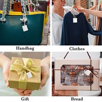 Étiquette de coupon vierge en papier écologique 1,77*1,38 pouces pour vêtements de magasin, vente en gros