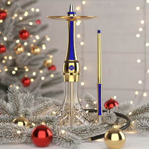 Maxx - Mini Shisha Hookah de Lujo Moderna Color Oro Oceánico, 55 cm, Acabado Espejo, Botella de Acero Inoxidable, Pipa de Metal, Regalo para Bar - Product Image 4