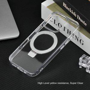 For <strong>iPhone</strong> <strong>16</strong> 15 14 Luxury Crystal Clear PC+TPU Back Case Cover Kickstand Folding Stand Case for <strong>iPhone</strong> <strong>16</strong> Plus <strong>16</strong> 15 14 Pro Max - Product Image 4
