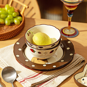 Bol en céramique rétro original Hera Rabbit pour femme au foyer moderne, <span class=keywords><strong>vaisselle</strong></span> tendance, nouveau bol à riz mignon, assiette compatible micro-ondes - Product Image 2
