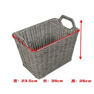 Customized desktop snack and cosmetic <b>storage</b> <b>basket</b>, imitation <b>rattan</b> woven simple household kitchen and bathroom <b>storage</b> - Product Image 4