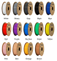 Filament PLA PreFuture 1,75 mm, lot de 3/5/10, bobine en carton écologique, couleurs unies ou mélangées, matériau d'impression 3D sans bulles