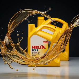 Aceite de Motor <span class=keywords><strong>Shell</strong></span> Helix HX5 <span class=keywords><strong>15w40</strong></span>, 4L, Premium, Multigrado, Estándar API <span class=keywords><strong>15w40</strong></span>, Lubricantes para Automóviles, Aceite de Motor para Vehículos Diésel - Product Image 1
