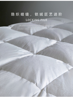 Couette de luxe 95% duvet d'oie blanc, avec système de compartimentation, en coton longues fibres 100S, étiquette noire, anti-duvet, pour linge de lit hôtelier