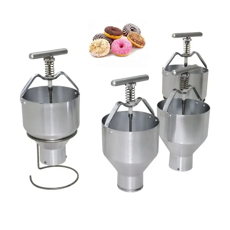 Ringvormige Mini Donut Maker Keuken Pannenkoekenbeslag Dispenser Commerciële Handleiding Donut Cake Muffin Machine/Mal Voor Bakker