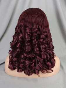 100% perruque de <span class=keywords><strong>cheveux</strong></span> vierges 12A 13X4 Double tirage Transparent HD Bob droit <span class=keywords><strong>coupe</strong></span> bouclée brut non traité perruques de <span class=keywords><strong>cheveux</strong></span> humains vietnamiens - Product Image 2