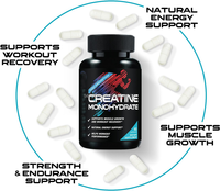 Kapsul Creatine Creatine Monohydrate Mikronisasi untuk Dukungan Otot di Gym, Suplemen Diet Olahraga