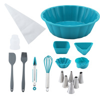 Accessoires de cuisine personnalisés Kingwise Moule à gâteau en silicone sans danger pour les aliments Spatule Bush Fouet à oeufs Ensemble d'outils de cuisson