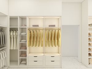 Elegante y Moderno Vestidor Independiente con Diseño Ajustable, Material de Madera Contrachapada e Iluminación Ambiental Suave - Product Image 4