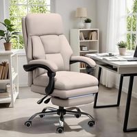 Chaise de bureau exécutive moderne, personnalisable en usine, design contemporain, réglable, en cuir, tissu maillé et métal, pour usage domestique