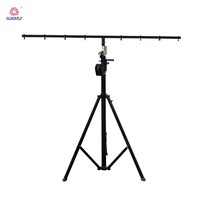 Support de scène portable en fer de 4,5 m avec treuil à manivelle, trépied, barre en T, structure de sonorisation DJ, charge de 100 kg, connexion rapide pour concert