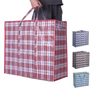 Sac fourre-tout en PP tissé recyclé, personnalisé en usine, écologique, grand format, avec motif lettres, pour usage quotidien - Product Image 1